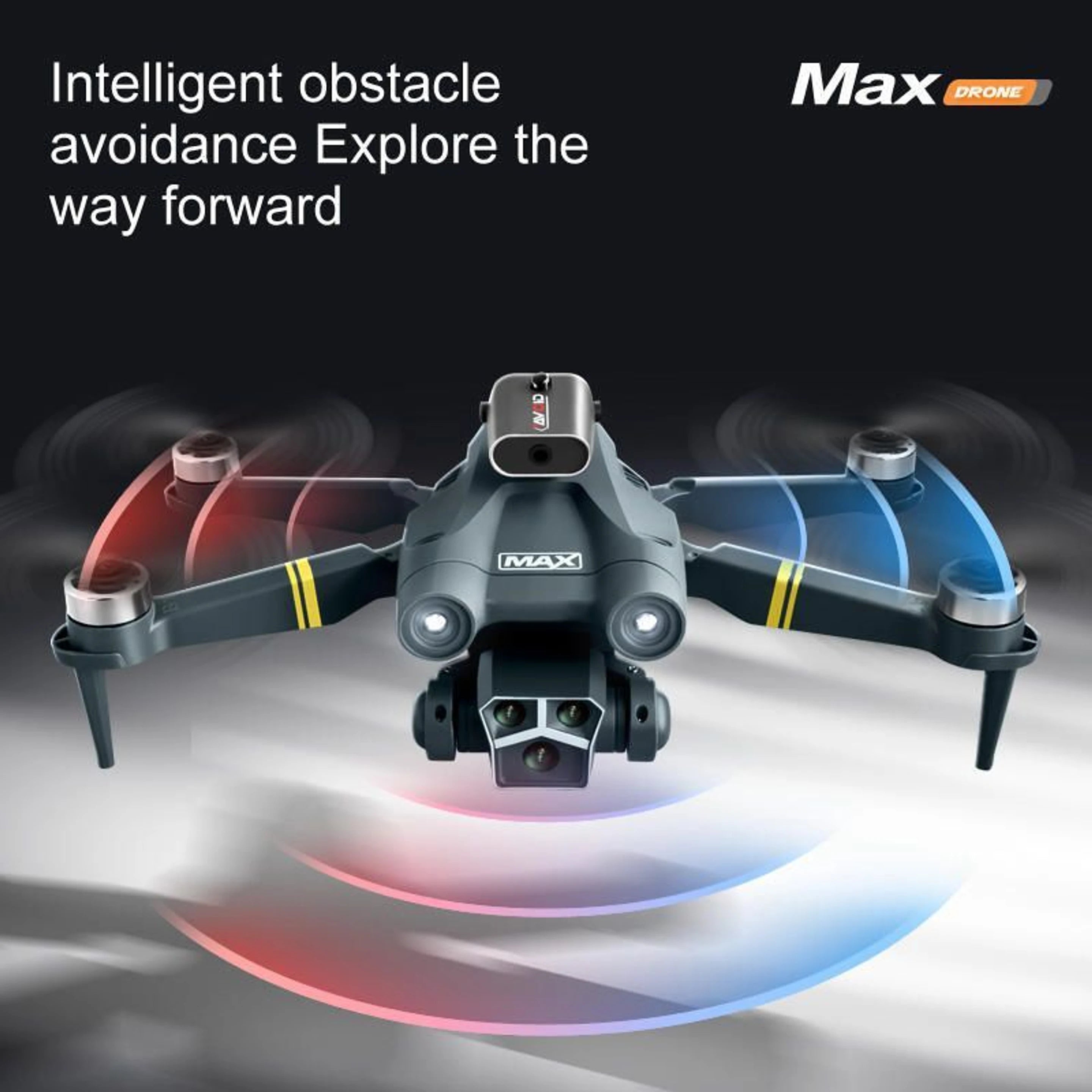 M3 Max 4K Dual Camera Drone | Foldable WiFi FPV Drone with Brushless Motors