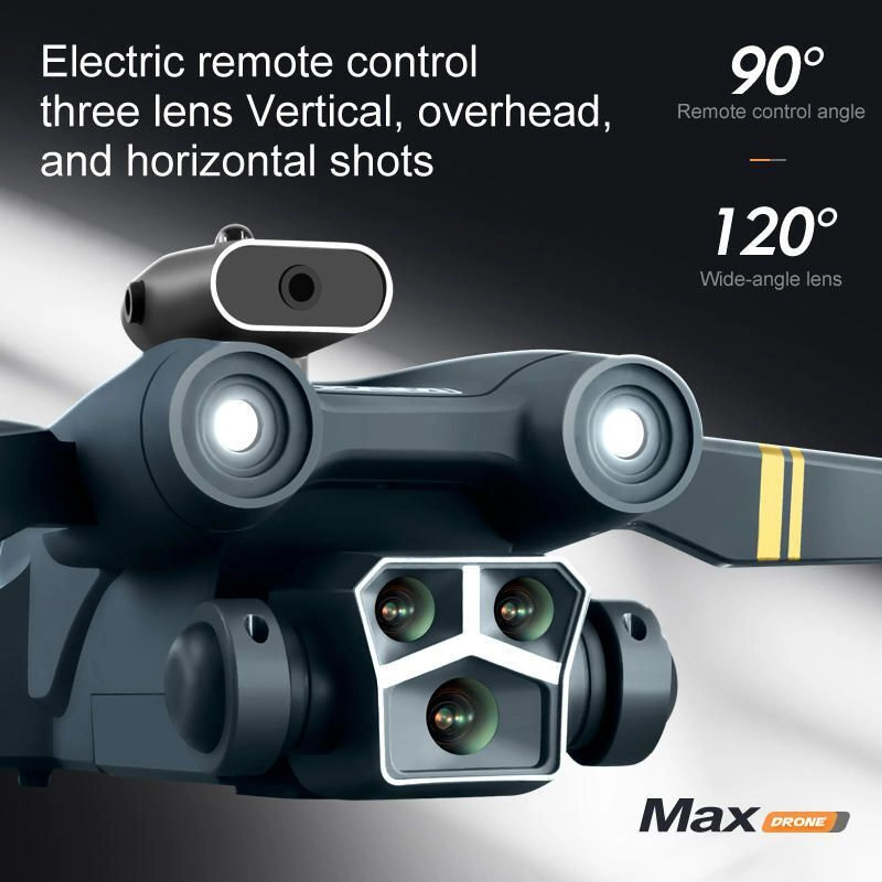 M3 Max 4K Dual Camera Drone | Foldable WiFi FPV Drone with Brushless Motors