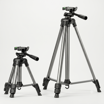 Multi-Function Livestream Tripod Stand with Detachable Bluetooth Remote & Phone Holder