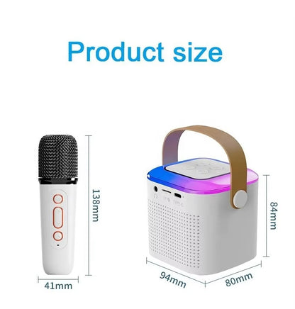 BT Small Speaker Outdoor Portable Card Wireless Smart Karaoke Microphone